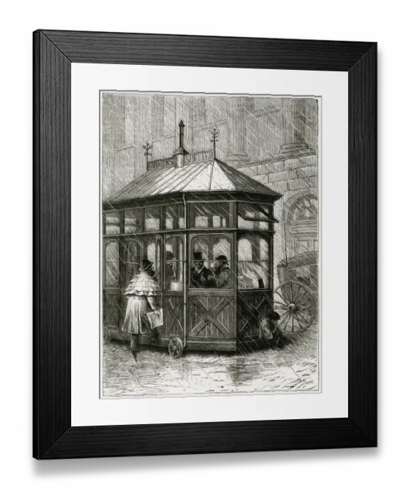 Framed Print : CABMENS SHELTER Framed Print : CABMENS SHELTER