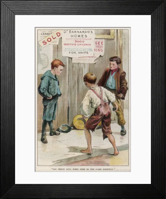 Framed Print : STREET ARABS / EGG IN CAP Framed Print : STREET ARABS / EGG IN CAP