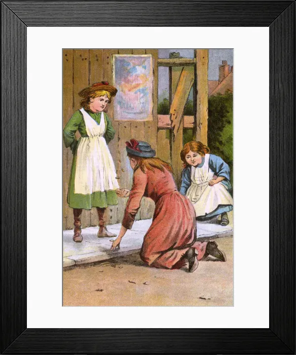 Framed Print : Five Stones game Framed Print : Five Stones game