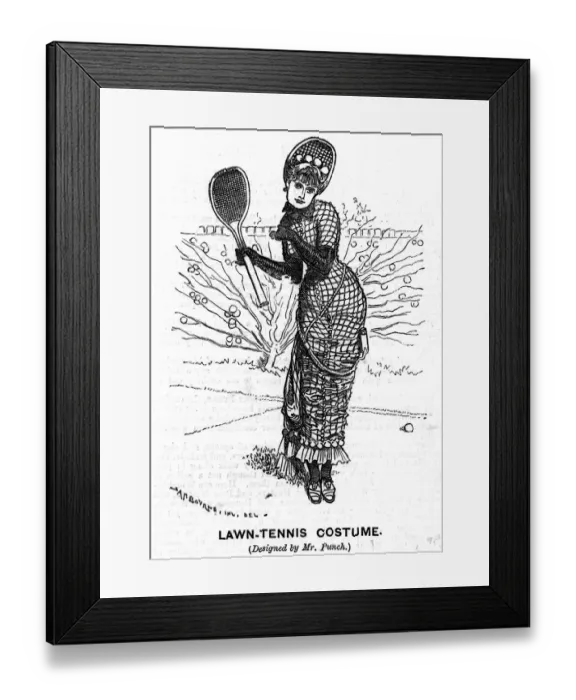 Framed Print : Lawn tennis 1879 Framed Print : Lawn tennis 1879