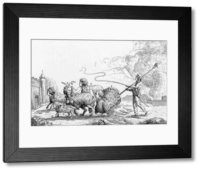 Framed Print : Caricature of French Royals Framed Print : Caricature of French Royals