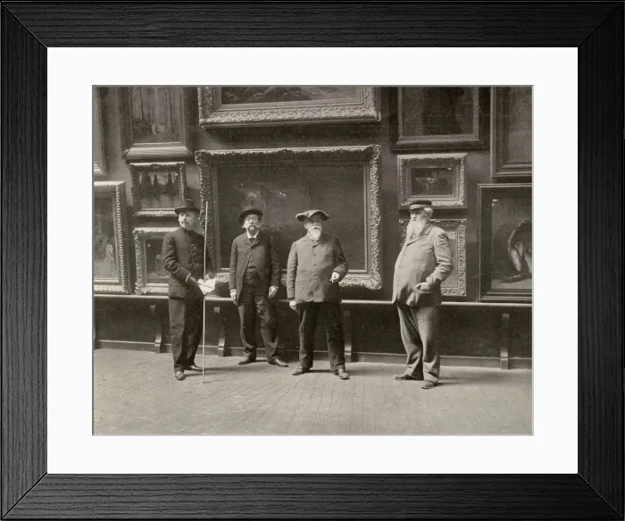 Framed Print : Staff at Paris Salon, 1902 Framed Print : Staff at Paris Salon, 1902