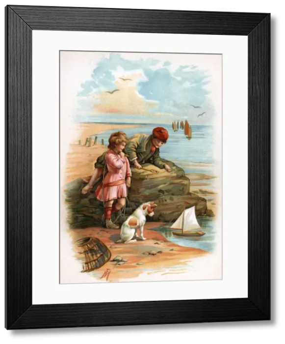 Framed Print : SAILING BOAT AT SEASIDE Framed Print : SAILING BOAT AT SEASIDE