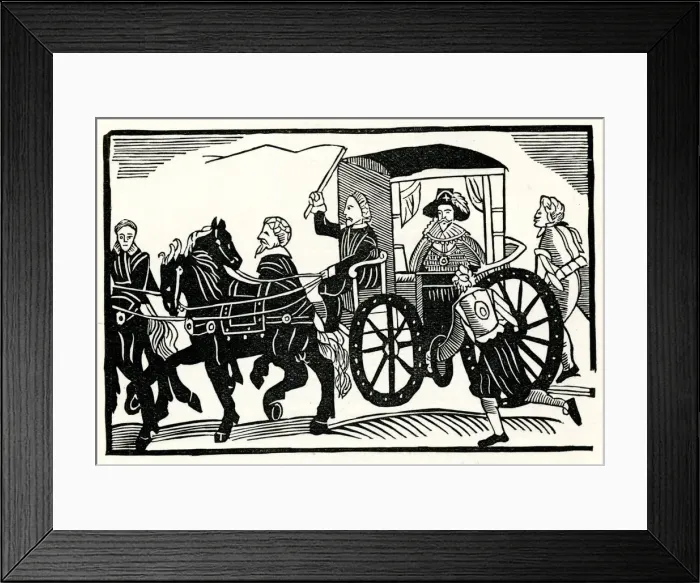 Framed Print : RUNNING FOOTMEN, C17 Framed Print : RUNNING FOOTMEN, C17