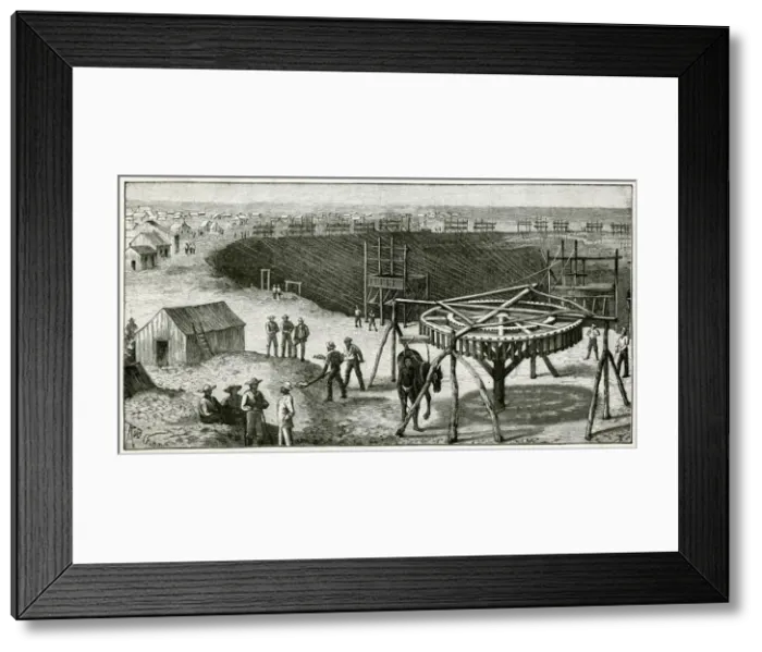 Framed Print : Diamond mining in Kimberley Framed Print : Diamond mining in Kimberley