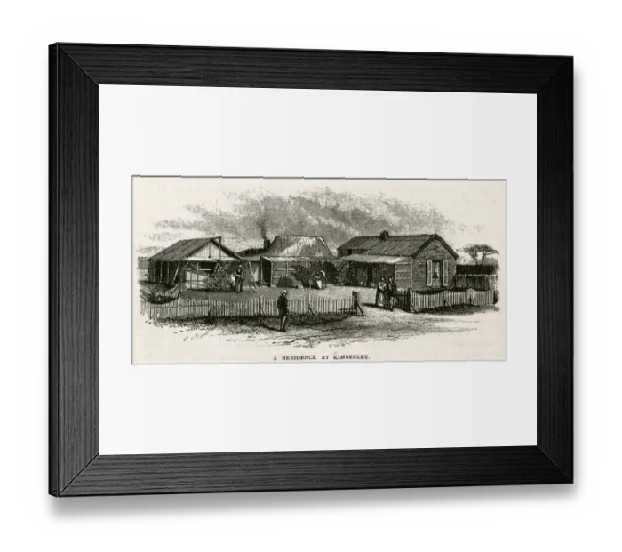 Framed Print : DIAMOND MINING / KIMBERLEY Framed Print : DIAMOND MINING / KIMBERLEY