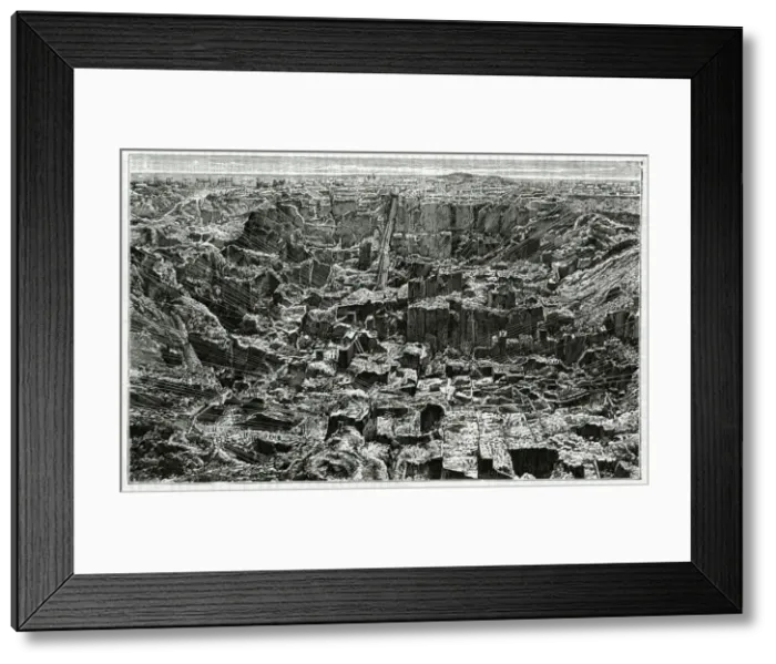 Framed Print : DIAMOND MINING / KIMBERLEY Framed Print : DIAMOND MINING / KIMBERLEY