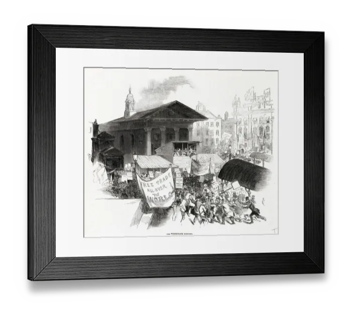 Framed Print : Westminster election 1846 Framed Print : Westminster election 1846
