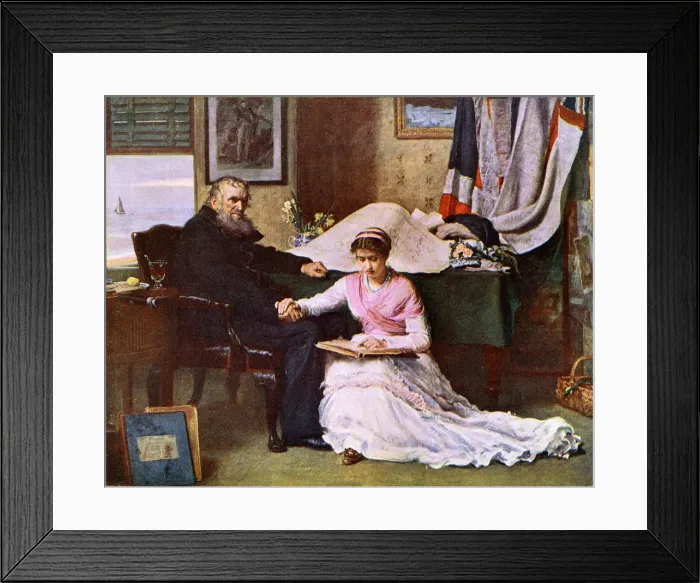 Framed Print : GRANDFATHER SEAMAN 1874 Framed Print : GRANDFATHER SEAMAN 1874