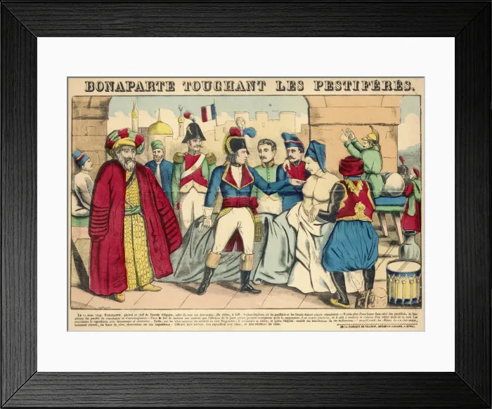 Framed Print : NAPOLEON AND LEPERS Framed Print : NAPOLEON AND LEPERS
