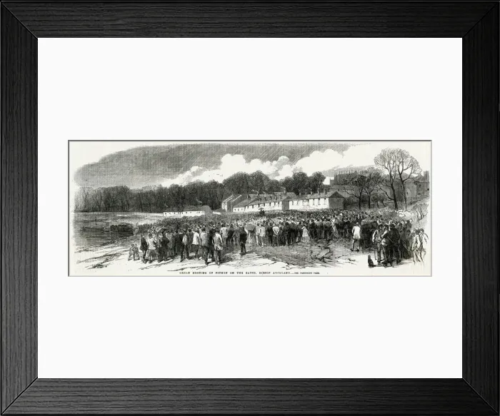 Framed Print : Strike of colliers in Durham 1863 Framed Print : Strike of colliers in Durham 1863