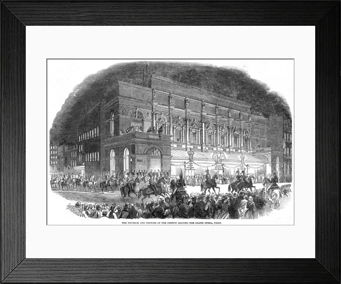 Framed Print : PARIS LOPERA 1853
