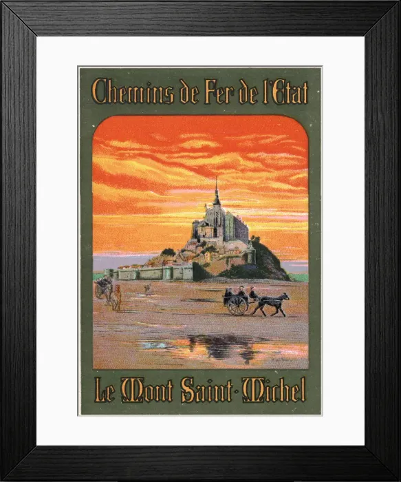 Framed Print : POSTER MT SAINT-MICHEL Framed Print : POSTER MT SAINT-MICHEL