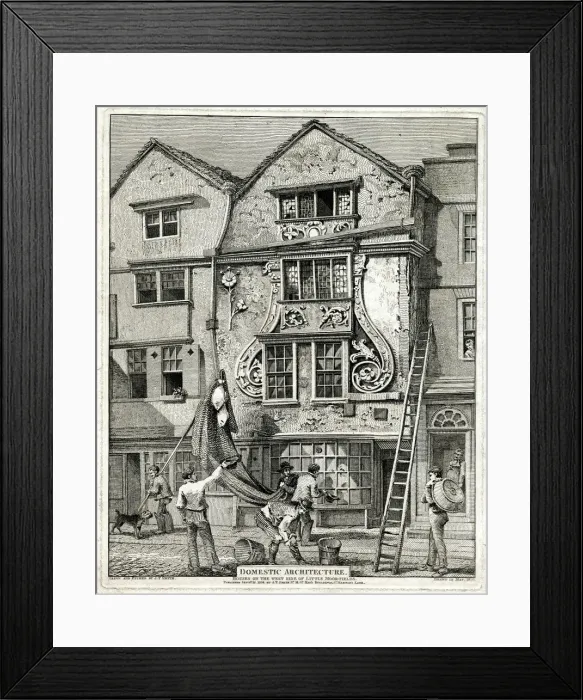 Framed Print : TOWN HOUSE / MOOR-FIELDS Framed Print : TOWN HOUSE / MOOR-FIELDS