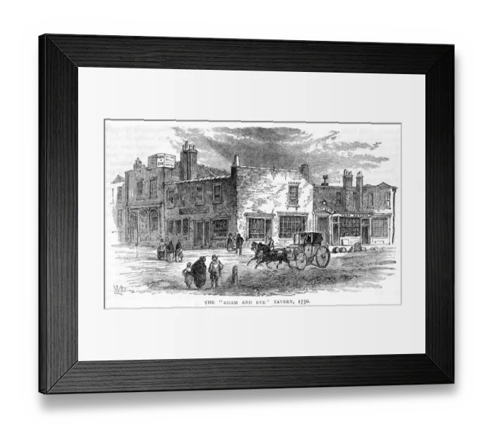 Framed Print : ADAM AND EVE TAVERN Framed Print : ADAM AND EVE TAVERN