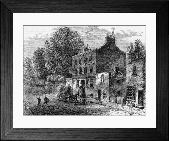 Framed Print : OLD CROWN INN, HIGHGATE Framed Print : OLD CROWN INN, HIGHGATE