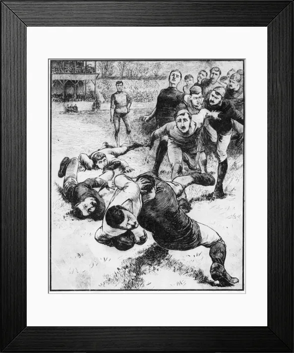 Framed Print : SPORT / RUGBY / TACKLE Framed Print : SPORT / RUGBY / TACKLE