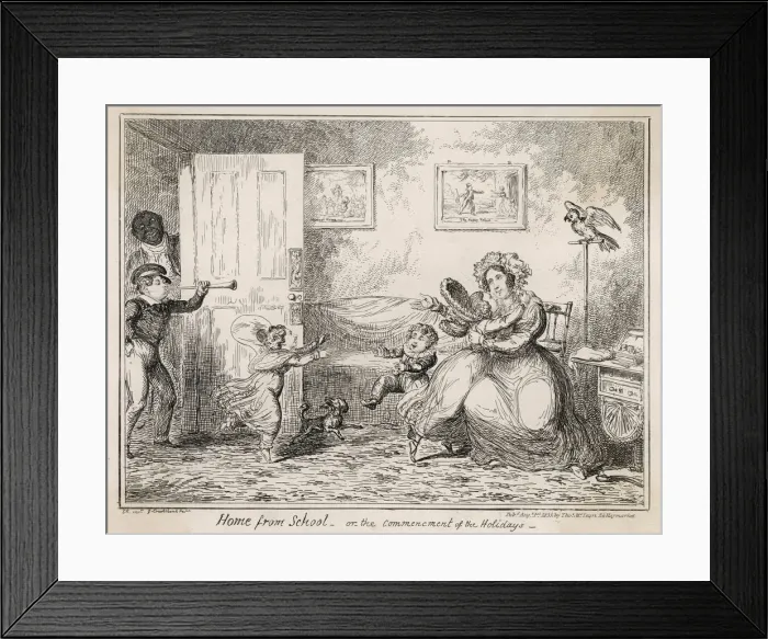 Framed Print : PUPILS HOME FROM SCHOOL Framed Print : PUPILS HOME FROM SCHOOL