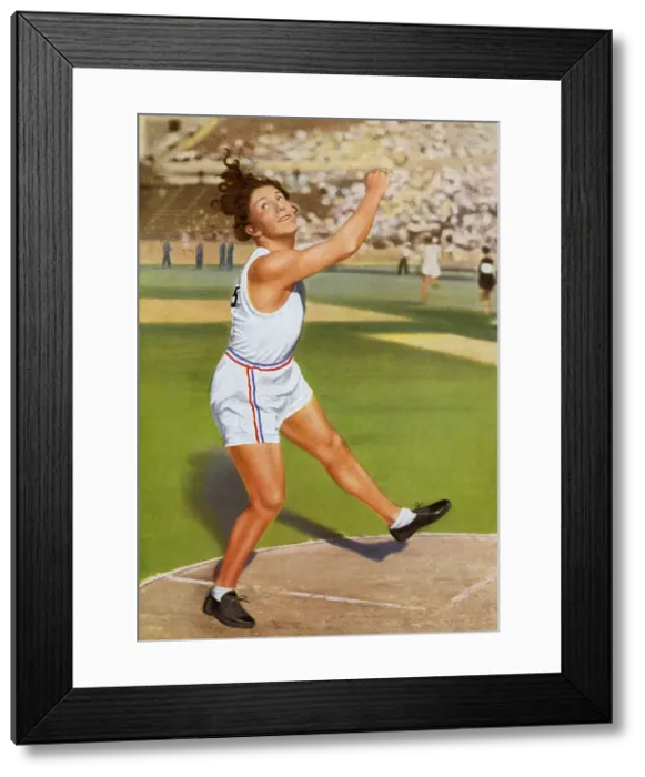Framed Print : OLYMPICS  /  1932  /  DISCUS W