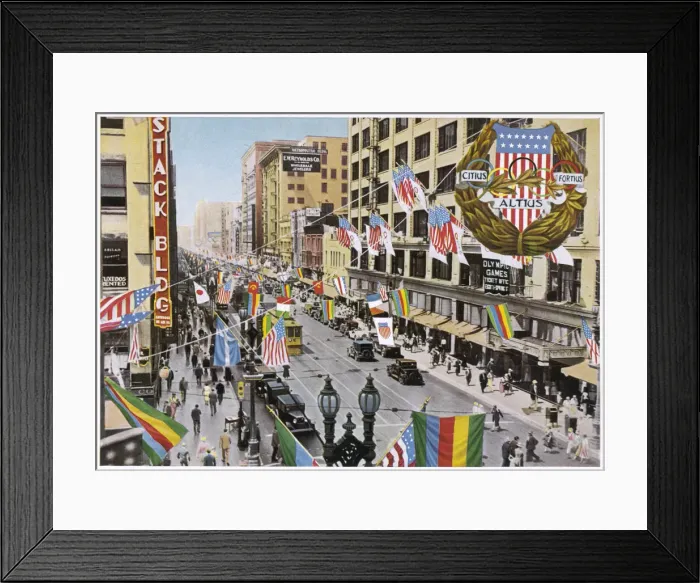 Framed Print : OLYMPICS / 1932 / MAIN STR Framed Print : OLYMPICS / 1932 / MAIN STR