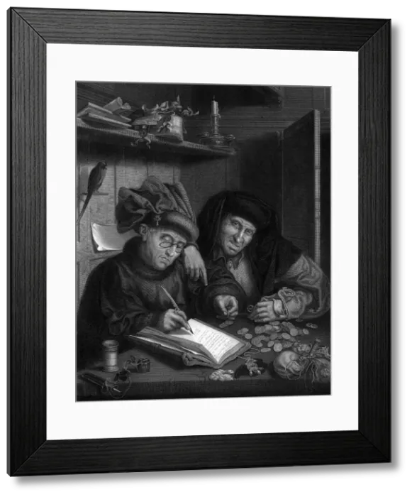 Framed Print : 2 MISERS COUNT LOOT Framed Print : 2 MISERS COUNT LOOT