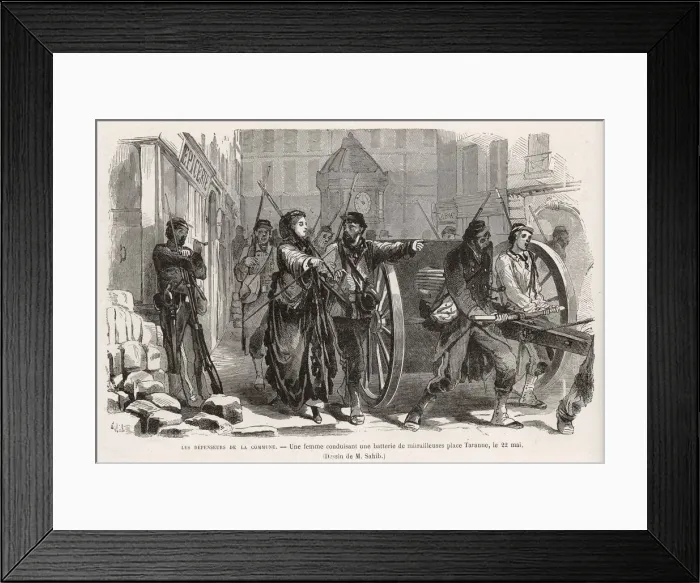 Framed Print : COMMUNE / WOMAN DIRECTING Framed Print : COMMUNE / WOMAN DIRECTING