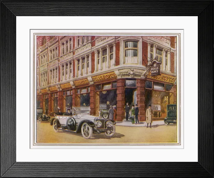 Framed Print : ROLLS ROYCE SHOWROOM Framed Print : ROLLS ROYCE SHOWROOM