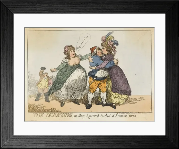 Framed Print : CJ FOX / CARTOON / 1784 Framed Print : CJ FOX / CARTOON / 1784
