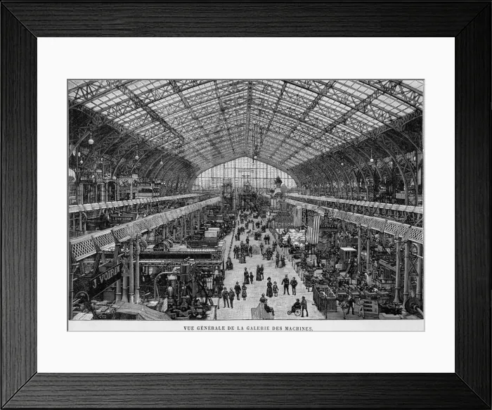 Framed Print : PARIS EXH / MACHINE HALL Framed Print : PARIS EXH / MACHINE HALL