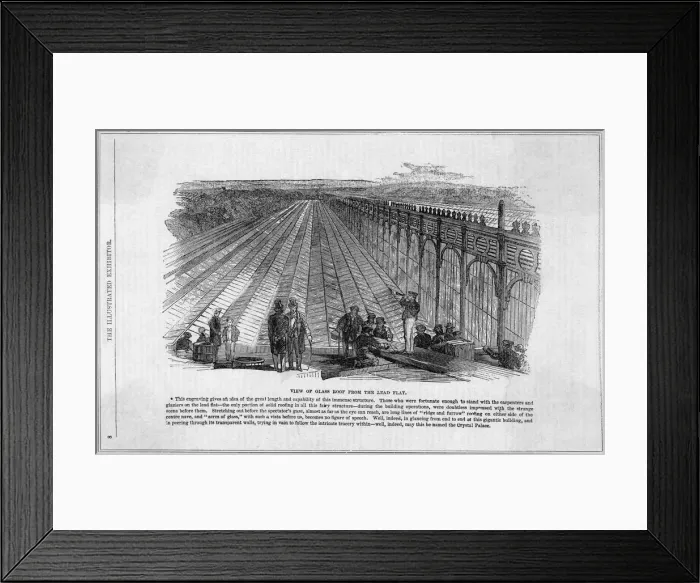 Framed Print : CRYSTAL PALACE ROOF Framed Print : CRYSTAL PALACE ROOF