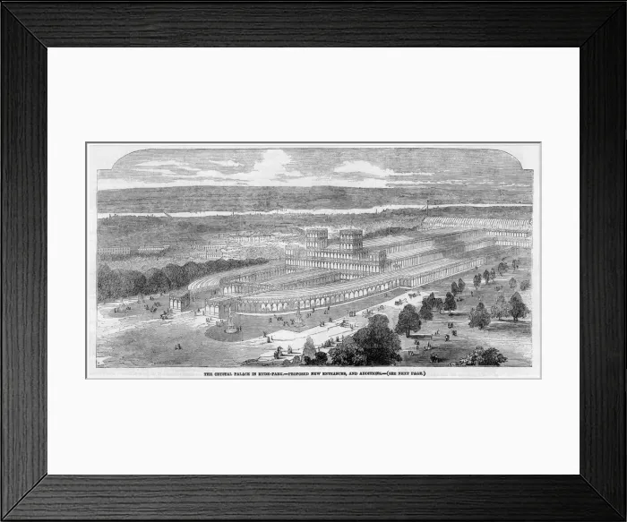 Framed Print : CRYSTAL PALACE ADDITIONS Framed Print : CRYSTAL PALACE ADDITIONS