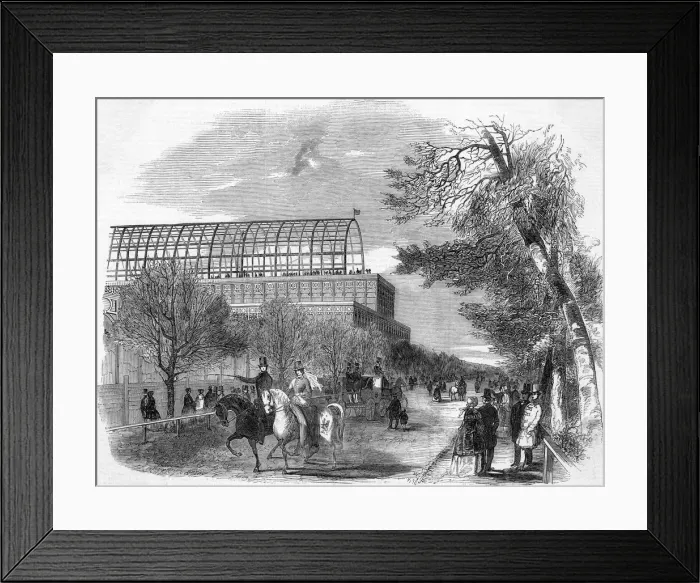 Framed Print : CRYSTAL PALACE BUILT Framed Print : CRYSTAL PALACE BUILT