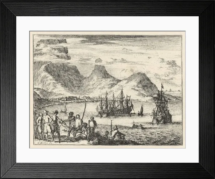 Framed Print : Dutch Land - Capetown - 1675 Framed Print : Dutch Land - Capetown - 1675