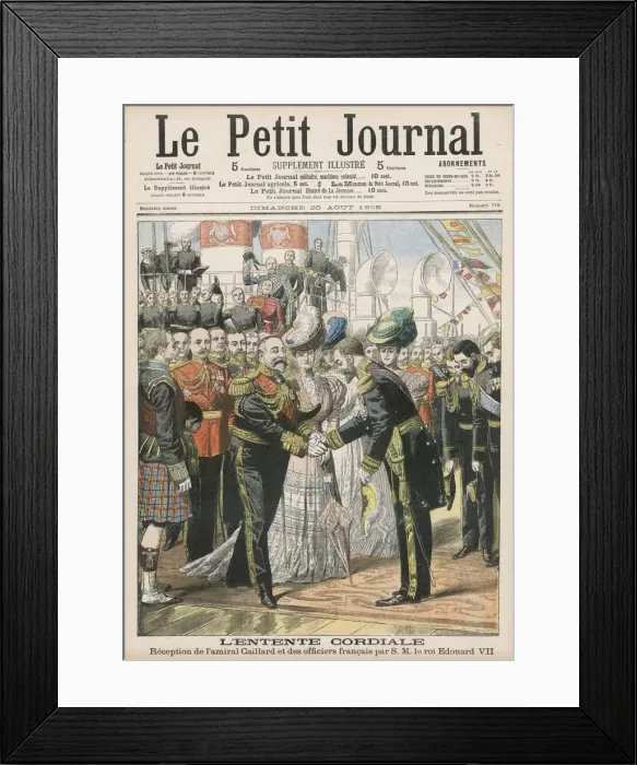 Framed Print : EDWARD VII / FRENCH FLEET Framed Print : EDWARD VII / FRENCH FLEET