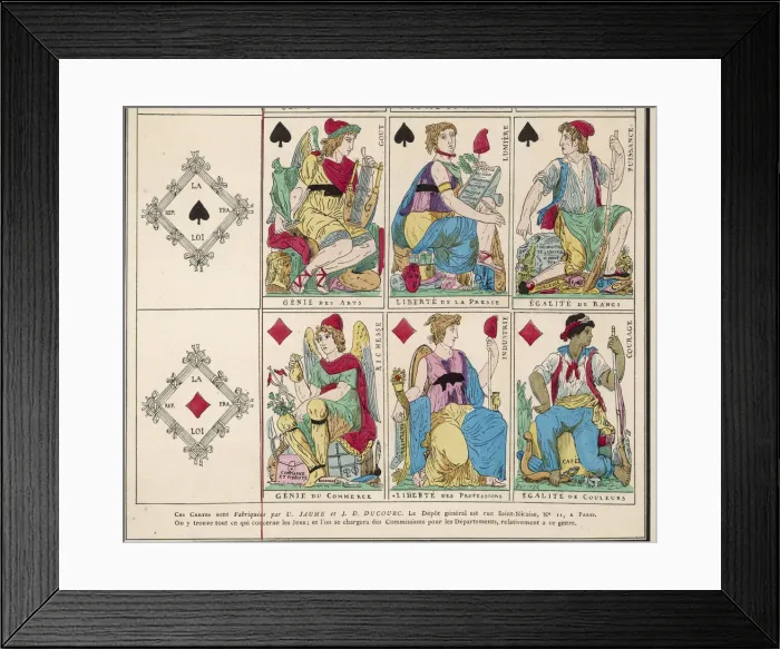 Framed Print : REVOLUTIONARY CARDS Framed Print : REVOLUTIONARY CARDS