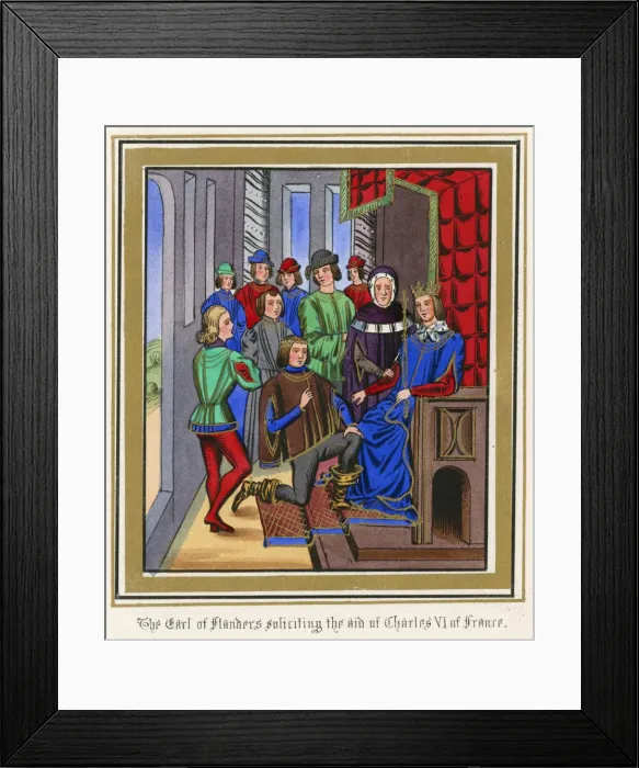Framed Print : FLANDERS SEEKD HELP / 1382 Framed Print : FLANDERS SEEKD HELP / 1382