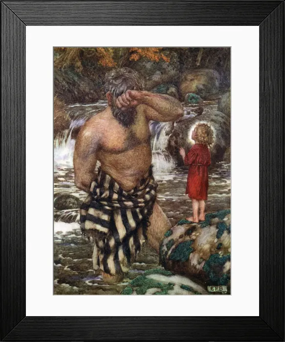 Framed Print : ST CHRISTOPHER / BRICKDALE Framed Print : ST CHRISTOPHER / BRICKDALE