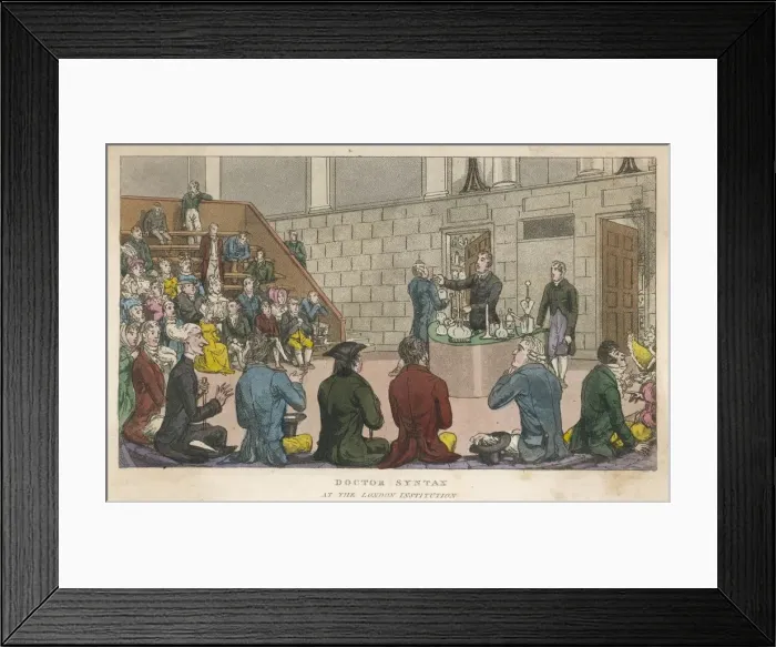 Framed Print : A lecture at the London Institution Framed Print : A lecture at the London Institution