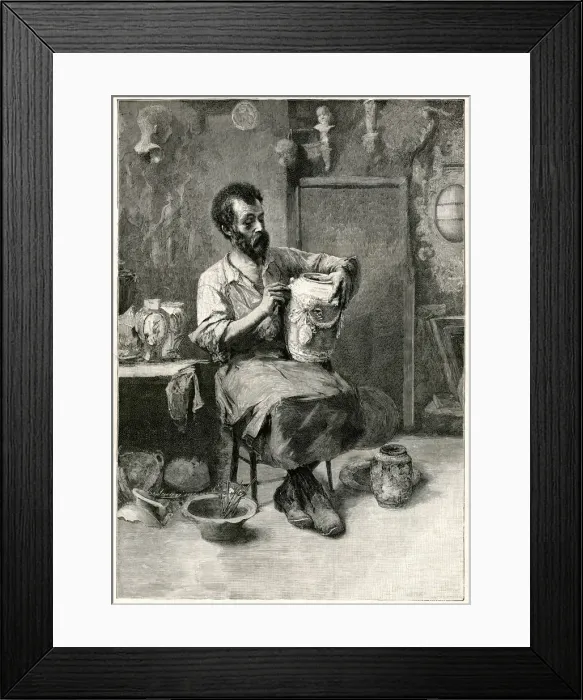 Framed Print : Bernard Palissy, French Huguenot potter Framed Print : Bernard Palissy, French Huguenot potter