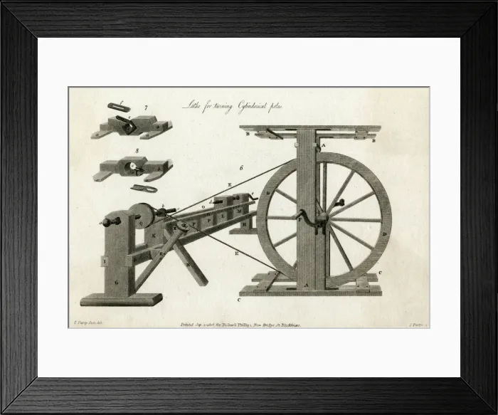 Framed Print : TOOLS / LATHE / 1806 Framed Print : TOOLS / LATHE / 1806