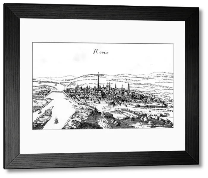 Framed Print : FRANCE / ROUEN / CIRCA 1700 Framed Print : FRANCE / ROUEN / CIRCA 1700