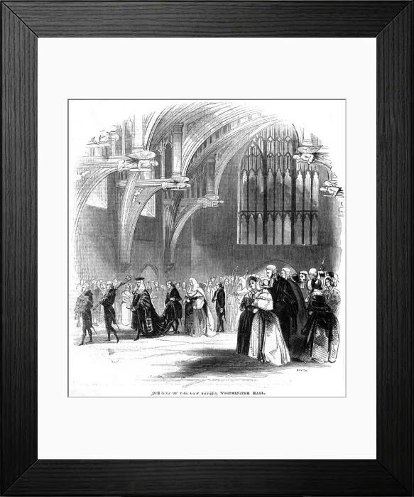 Framed Print : JUDGES PROCESSION 1843 Framed Print : JUDGES PROCESSION 1843