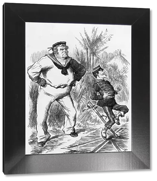 Cartoon, Plain English (John Bull and France)