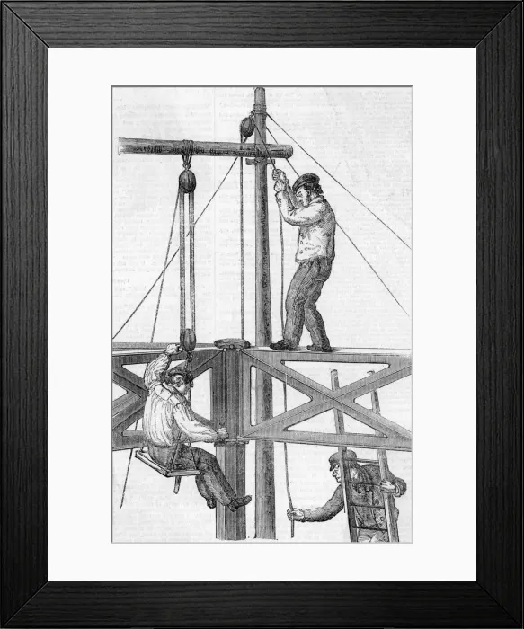 Framed Print : Great Exhibition construction Framed Print : Great Exhibition construction