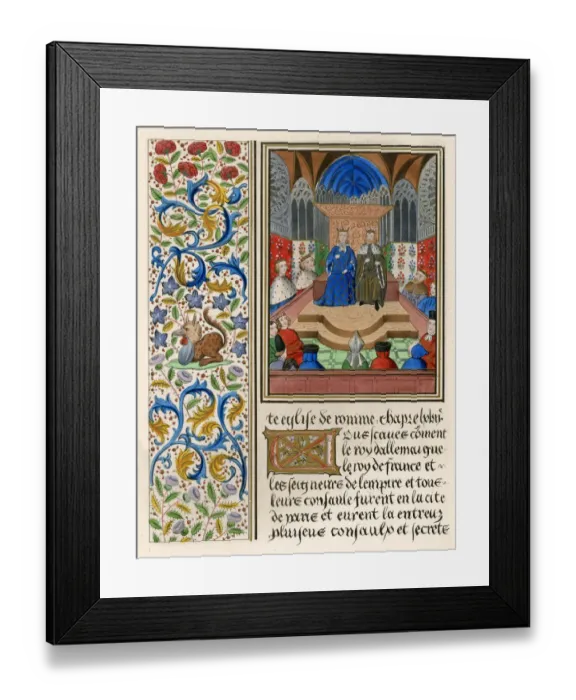 Framed Print : CHARLES VI & WENCESLAUS CHARLES VI & WENCESLAUS Framed Print : CHARLES VI & WENCESLAUS CHARLES VI & WENCESLAUS