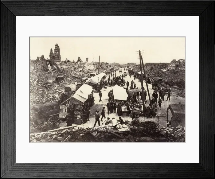 Framed Print : MARKET IN THE RUINS Framed Print : MARKET IN THE RUINS