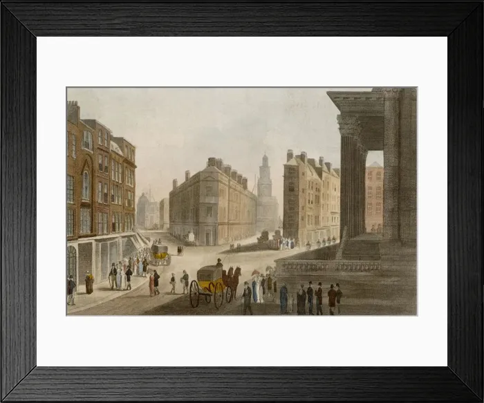 Framed Print : CORNHILL / STREET SCENE Framed Print : CORNHILL / STREET SCENE