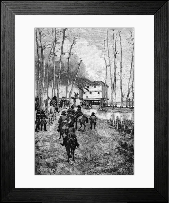 Framed Print : Protestants persecuted, France 1703 Framed Print : Protestants persecuted, France 1703