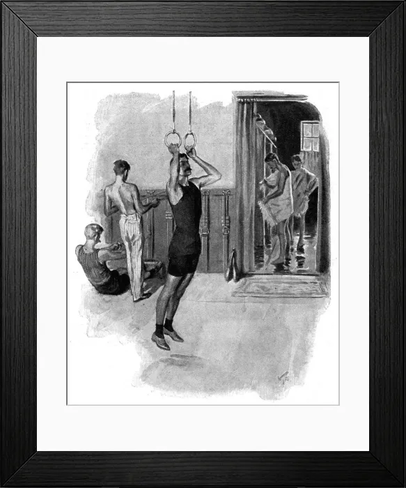 Framed Print : MAN ON RINGS Framed Print : MAN ON RINGS