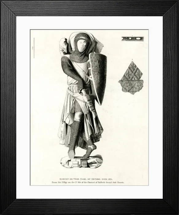 Framed Print : EFFIGY OF EARL OF OXFORD Framed Print : EFFIGY OF EARL OF OXFORD